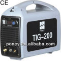 ce approved plastic material argon tig plastic welding machine with 200amp output current